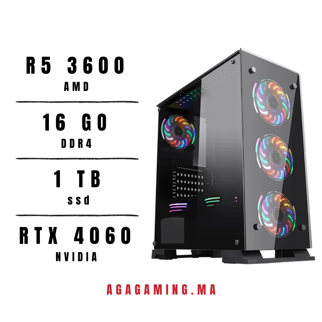 Pc Gamer Ryzen 5 3600 / rtx 4060 msi Pc Gamer Ryzen 5 3600 / rtx 4060 msi